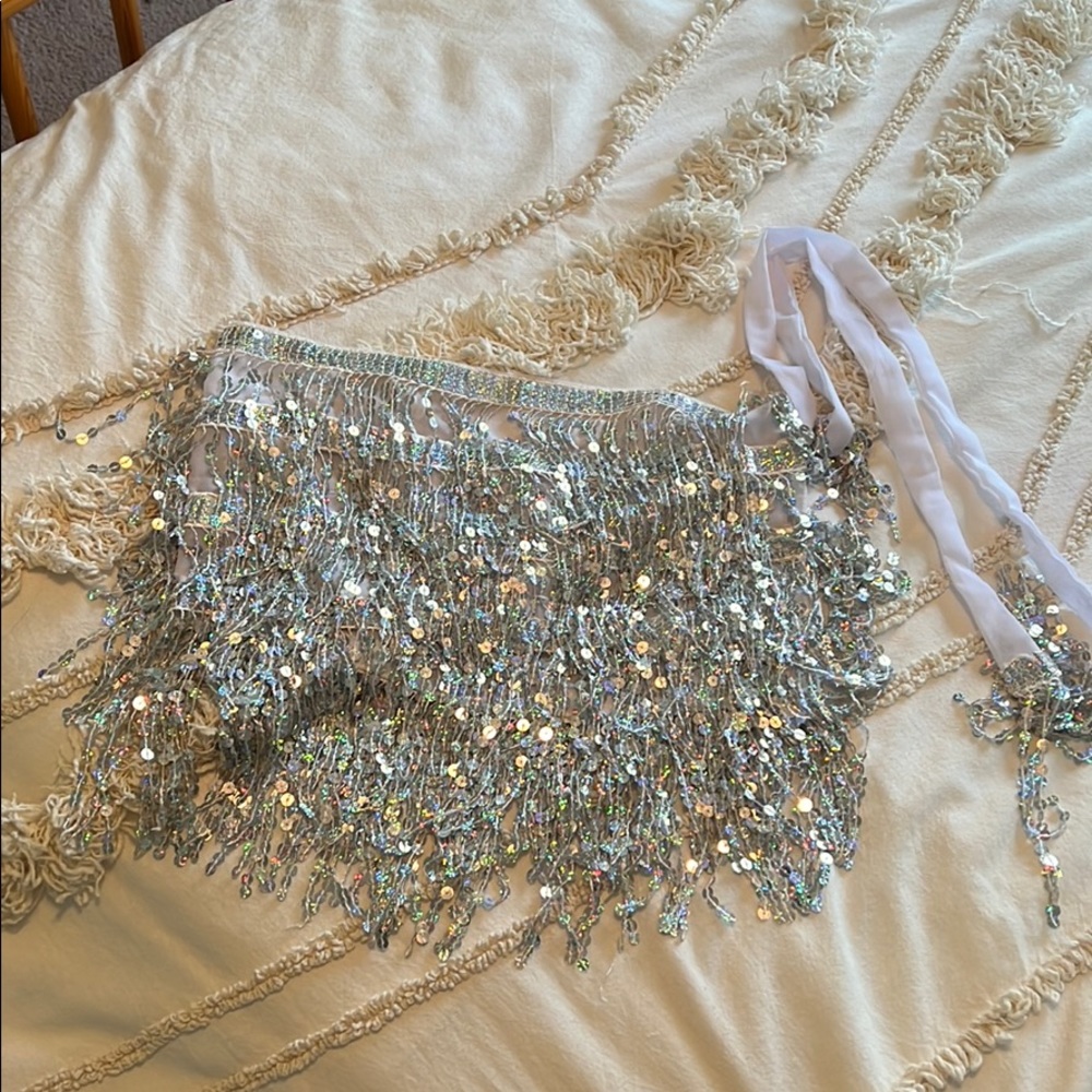 sequin skirt